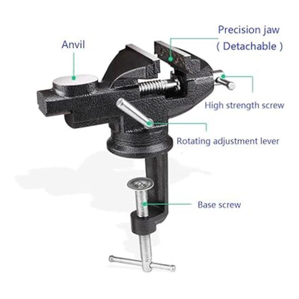 Home Table Vise Universal Rotate 360 Work ClampOn Vise