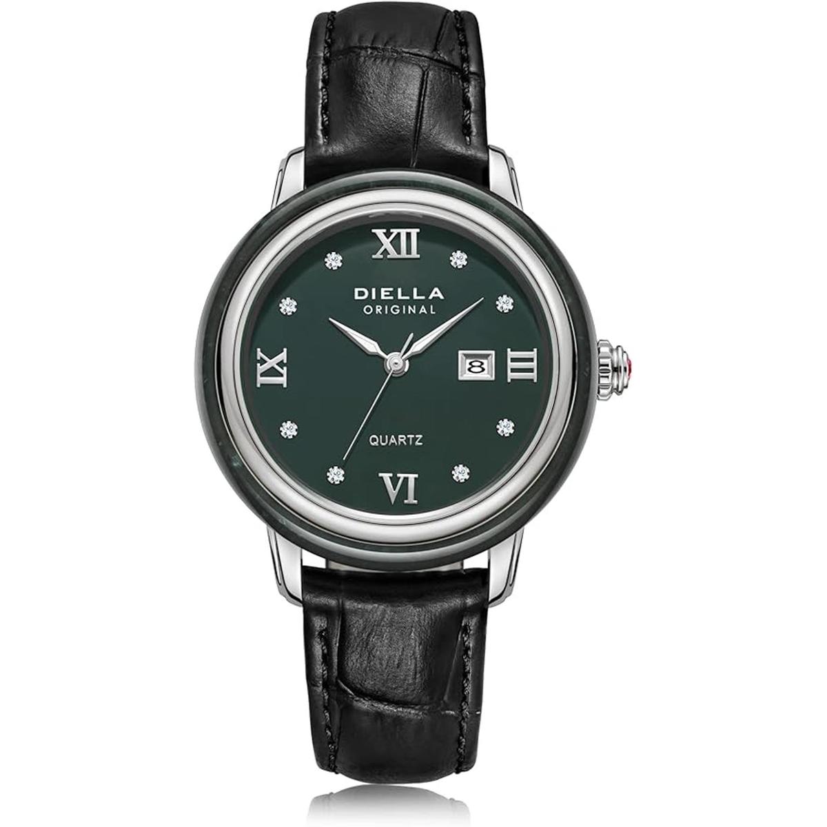 Diella Reloj de vestir para mujer con correa de cuero