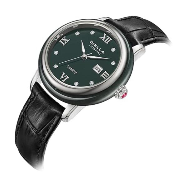 Diella Reloj de vestir para mujer con correa de cuero_2