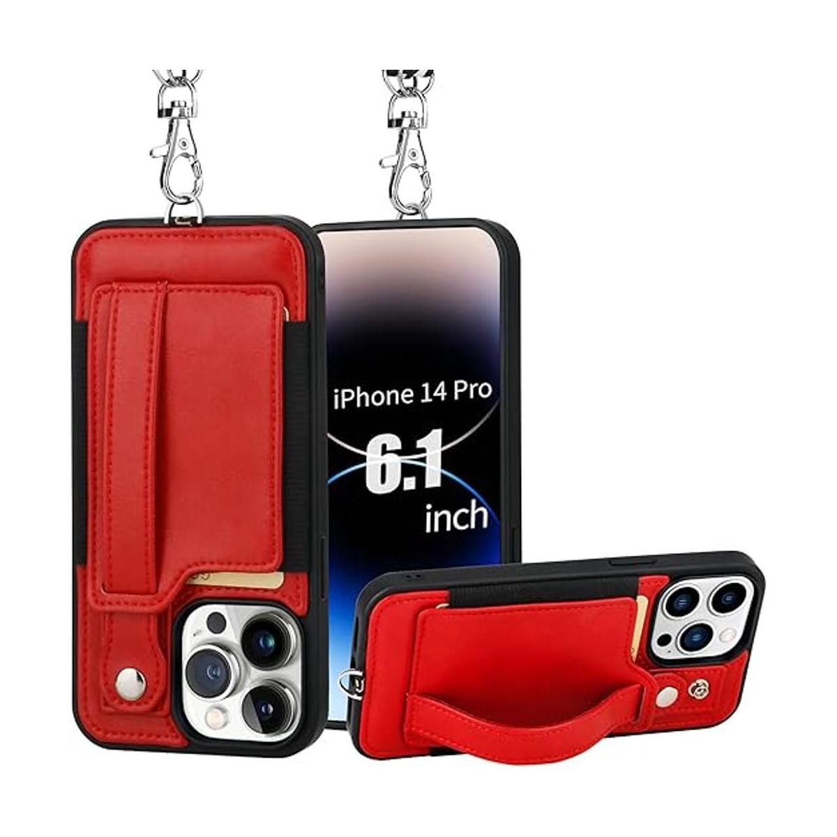 TOOVREN Funda tipo cartera para iPhone 14 Pro con
