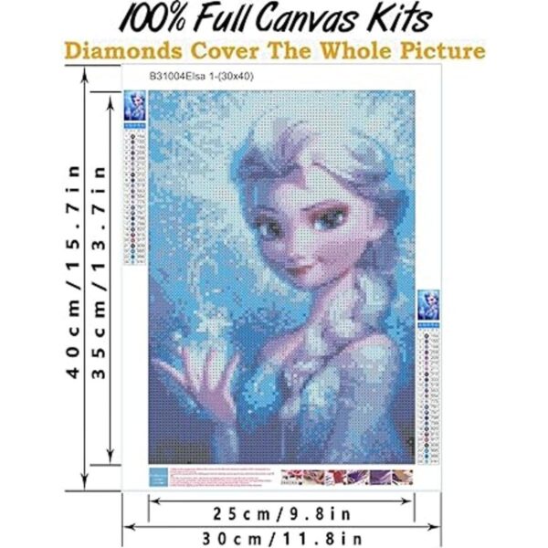Kits de pintura de diamantes 5D para adultos hielo de
