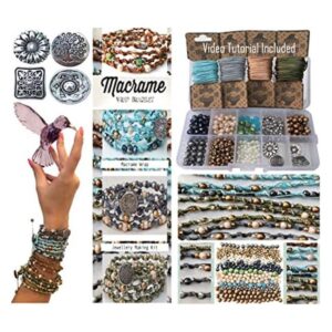 Kit de fabricación de joyas de macramé pulsera de_1