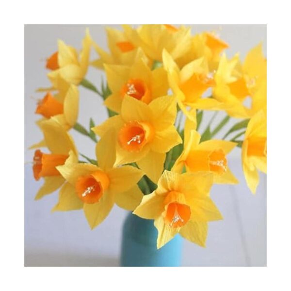 Cieovo Kits de bricolaje de flores de papel crepé 7