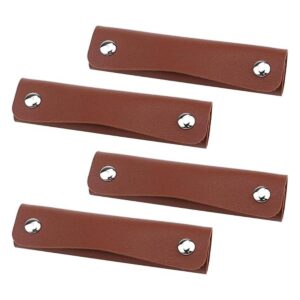 Antrader Paquete de 4 fundas de cuero con asa de bolso_1