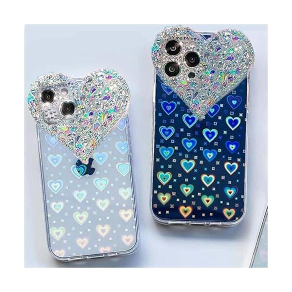 ENYTDMO Funda de lujo para iPhone 14 con diamantes de_2