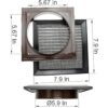 Vent Systems Conducto de 6 pulgadas 8 x 8 pulgadas