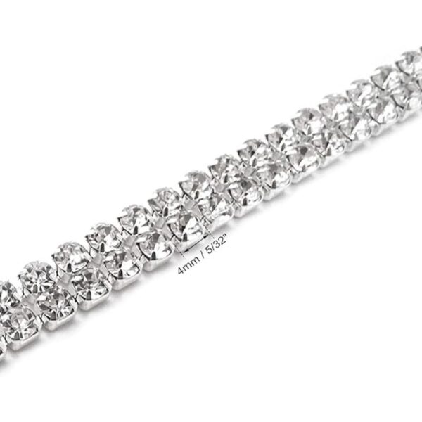 yueton SS16 Cadena de 0.157 in con diamantes de imitación