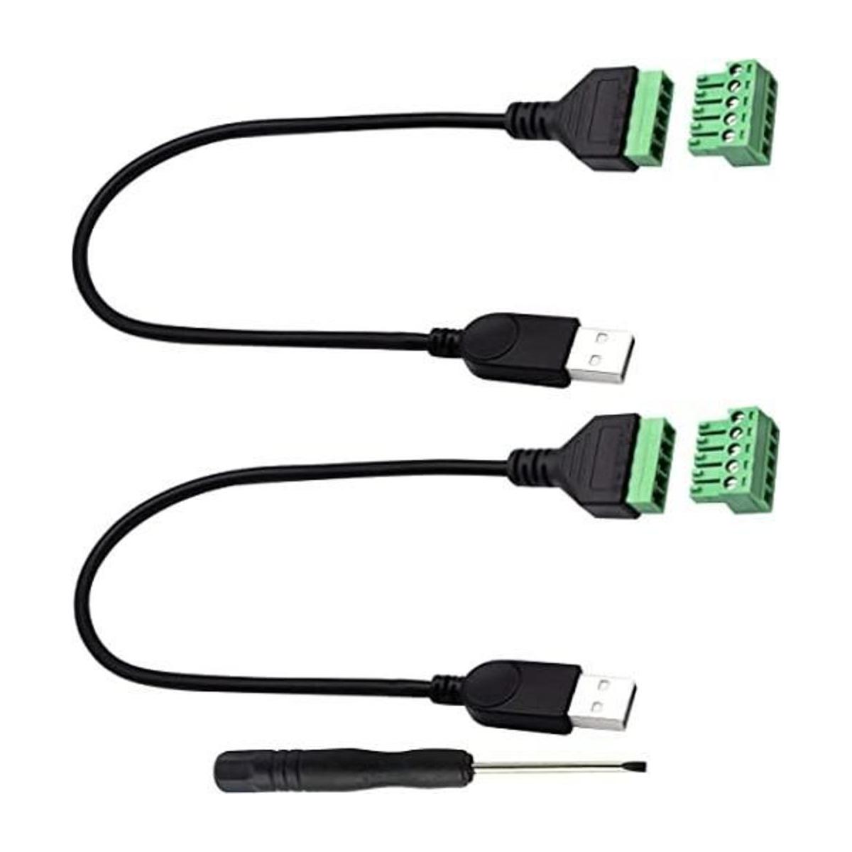 zdyCGTime USB 2.0 A Cable conector de bloque de terminales
