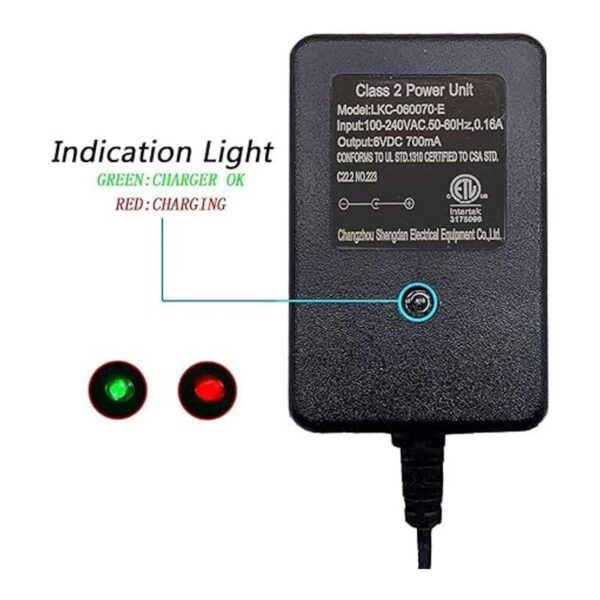 weelye Cargador universal para niños de 6 V CC 700 mA con_2