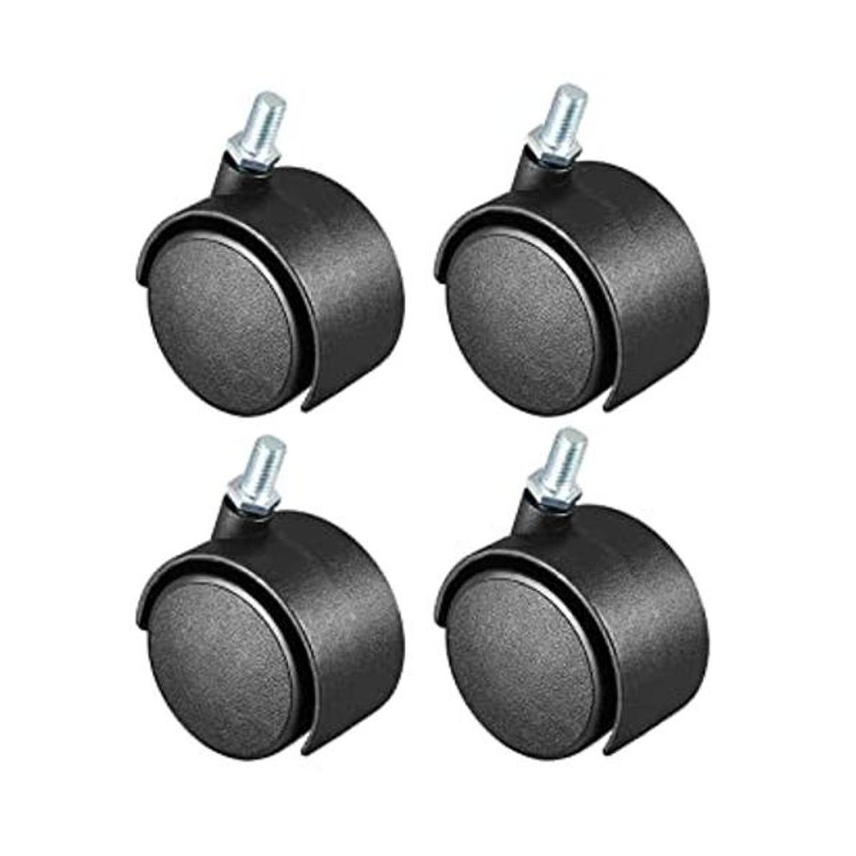 uxcell Ruedas giratorias de nailon de 2 pulgadas 360