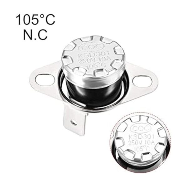 uxcell KSD301 termostato 221.0 F221 F 10 A N.C ajustar_4