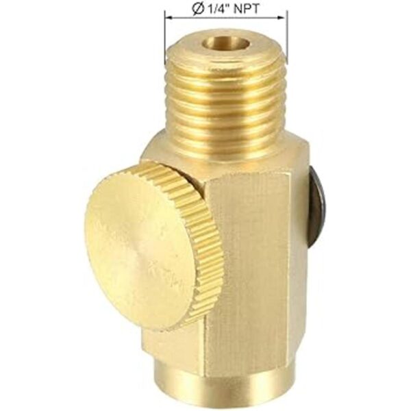 uxcell Regulador de aire de latón conector de latón para_2