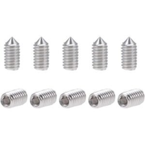 uxcell Juego de 50 tornillos hexagonales internos de 4 x_1