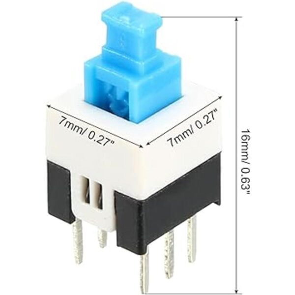 uxcell Botones táctiles PCB de 0.276 in x 0.276 in 40_3