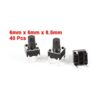 uxcell Botón pulsador táctil 40 unidades 0.236 x 0.236_2