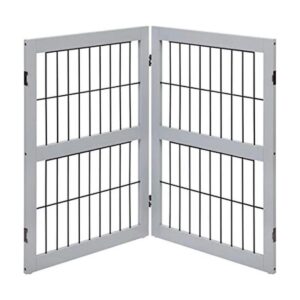 unipaws 6 Panels Extra Wide Freestanding Walk Through Dog_1