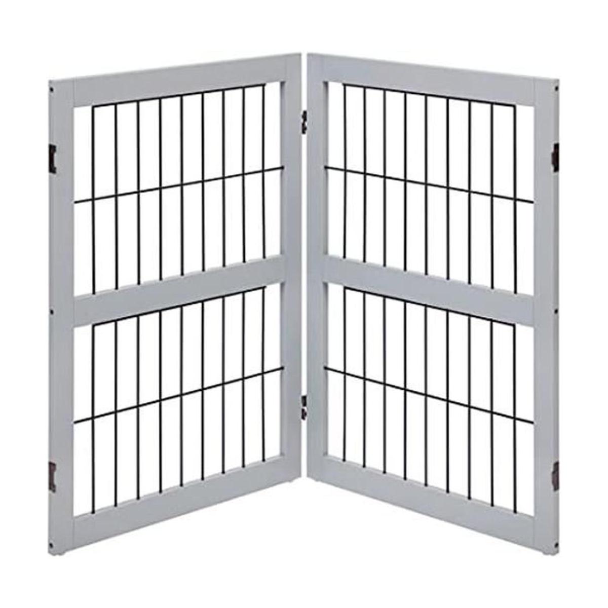 unipaws 6 Panels Extra Wide Freestanding Walk Through Dog