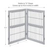 unipaws 6 Panels Extra Wide Freestanding Walk Through Dog_2