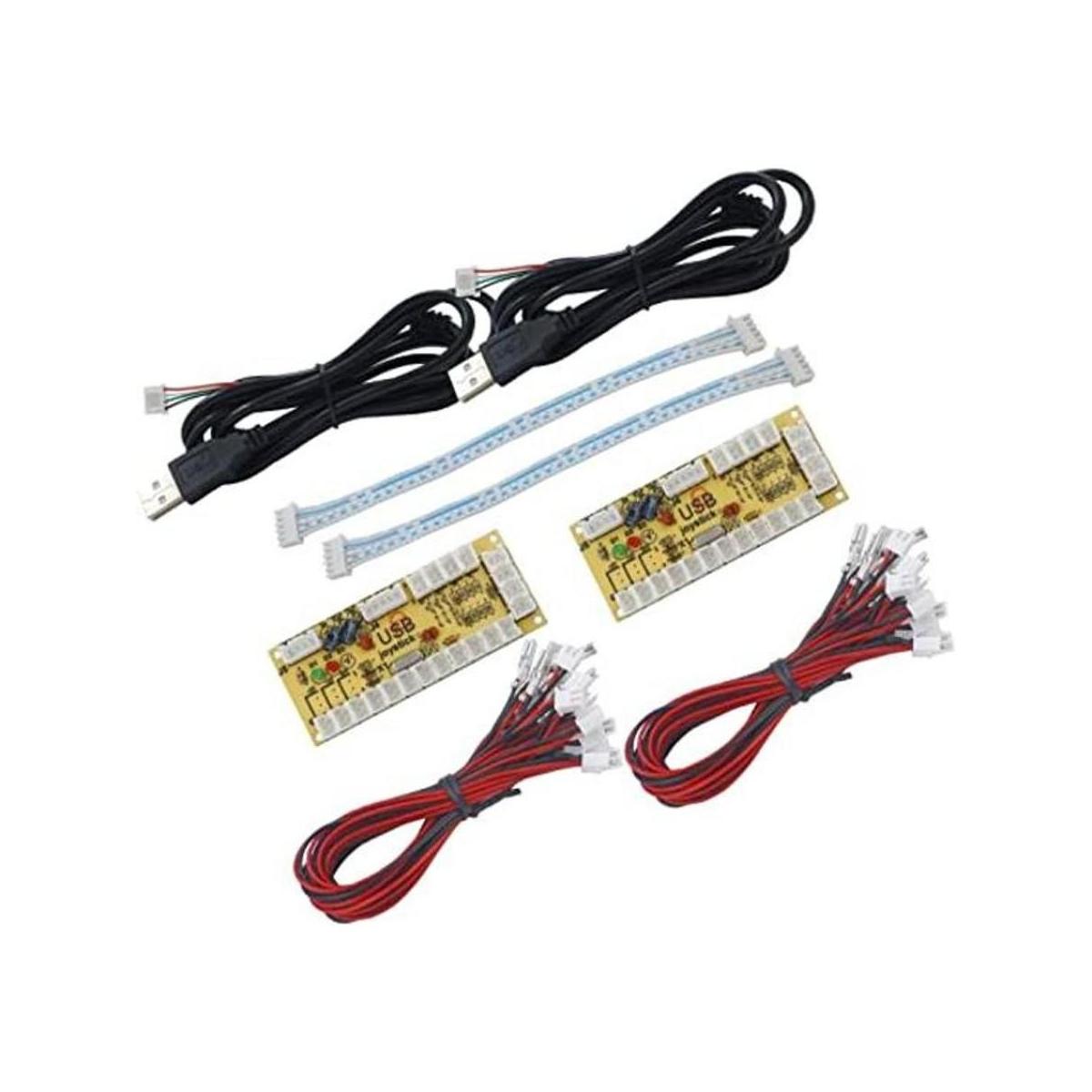 sjjx 2 Player retardo cero Generic mando de juego USB