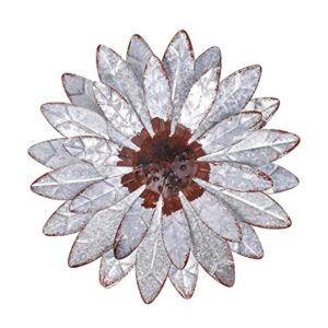 qzmaikoo Flores de metal galvanizadas para decoración de_1