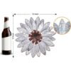 qzmaikoo Flores de metal galvanizadas para decoración de_2