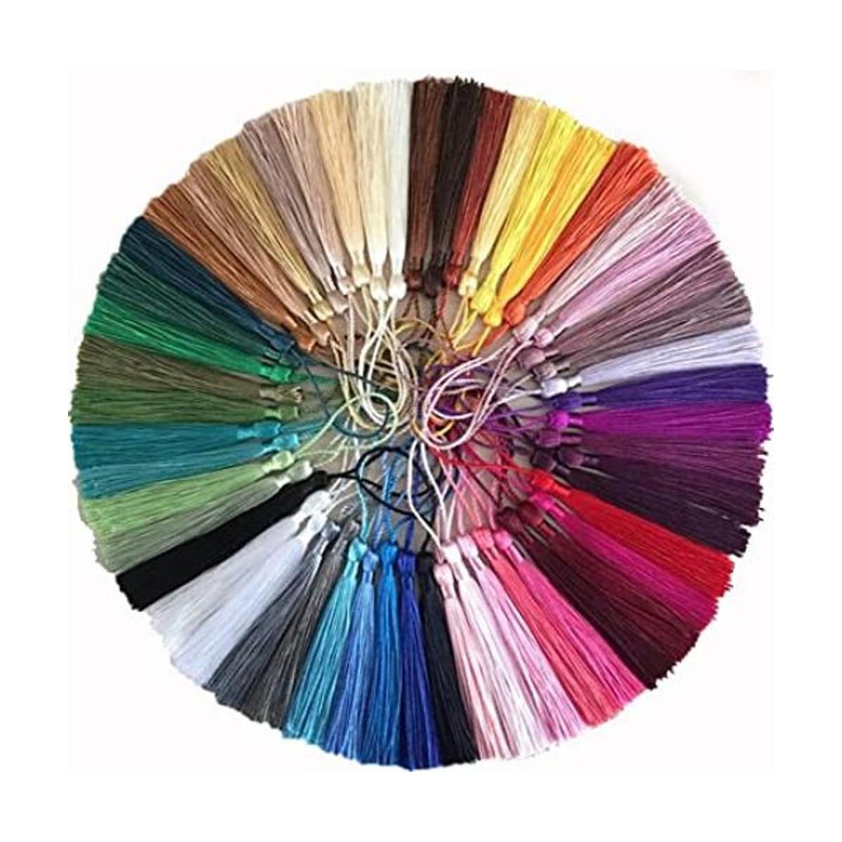 VEYLIN 100 borlas pequeñas artesanías hechas a mano mini