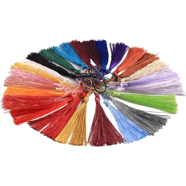 VEYLIN 100 borlas pequeñas artesanías hechas a mano mini_2
