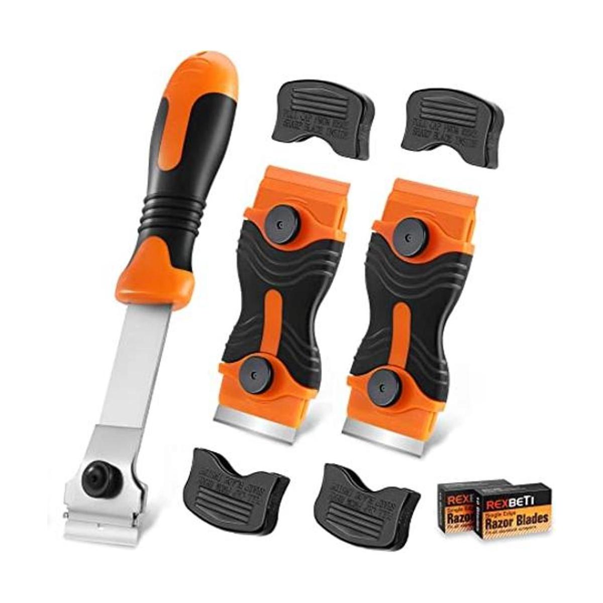 REXBETI Juego de raspador multiusos con 20 cuchillas