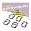 Swpeet 60 hebillas de metal multiusos de 54 pulgadas