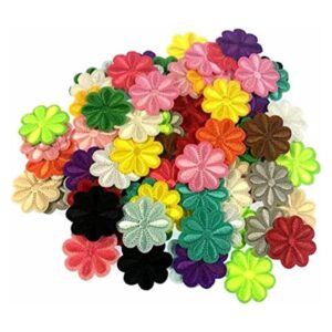 RayLineDo 100 calcomanías de parches de flores pequeñas_1