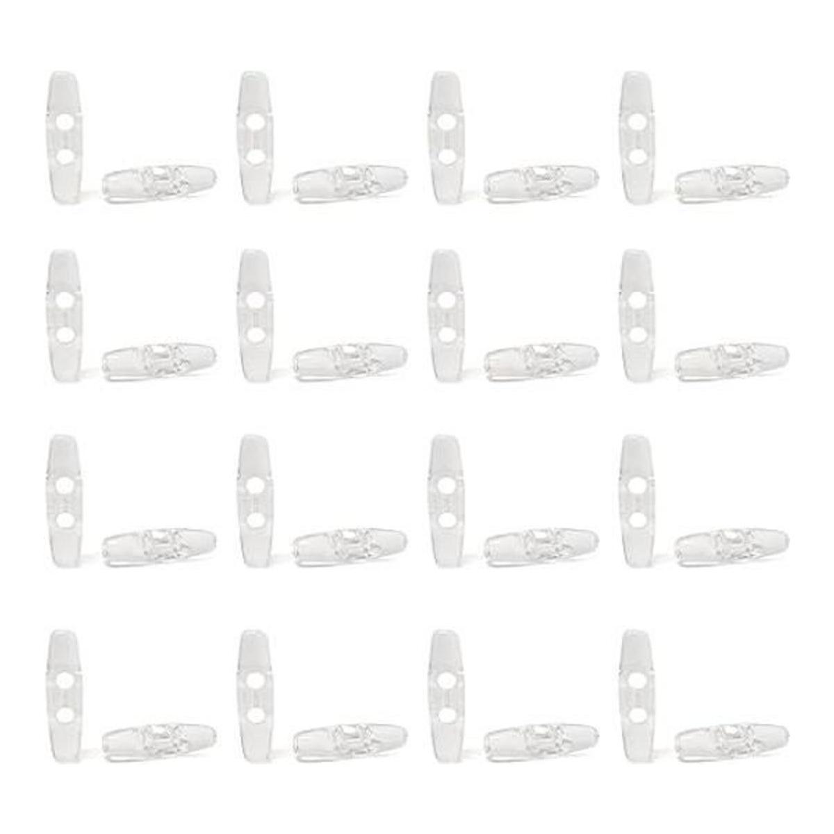 Honbay 30 botones de costura transparentes de acrílico con