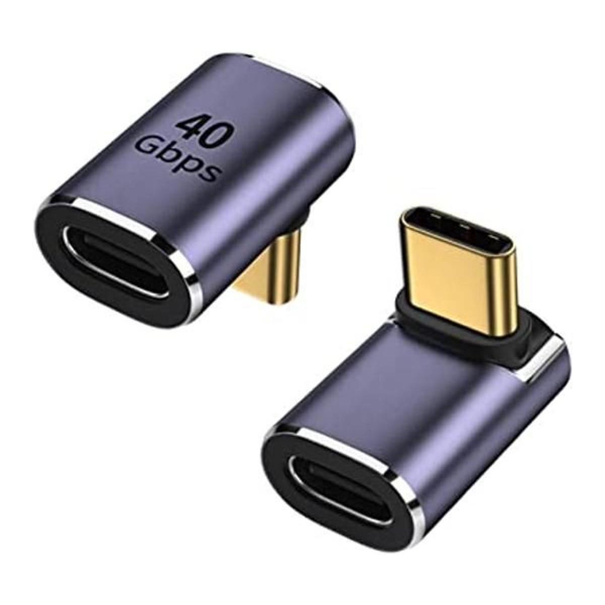 Adaptador USB C de 90 grados paquete de 2 AuviPal USB C