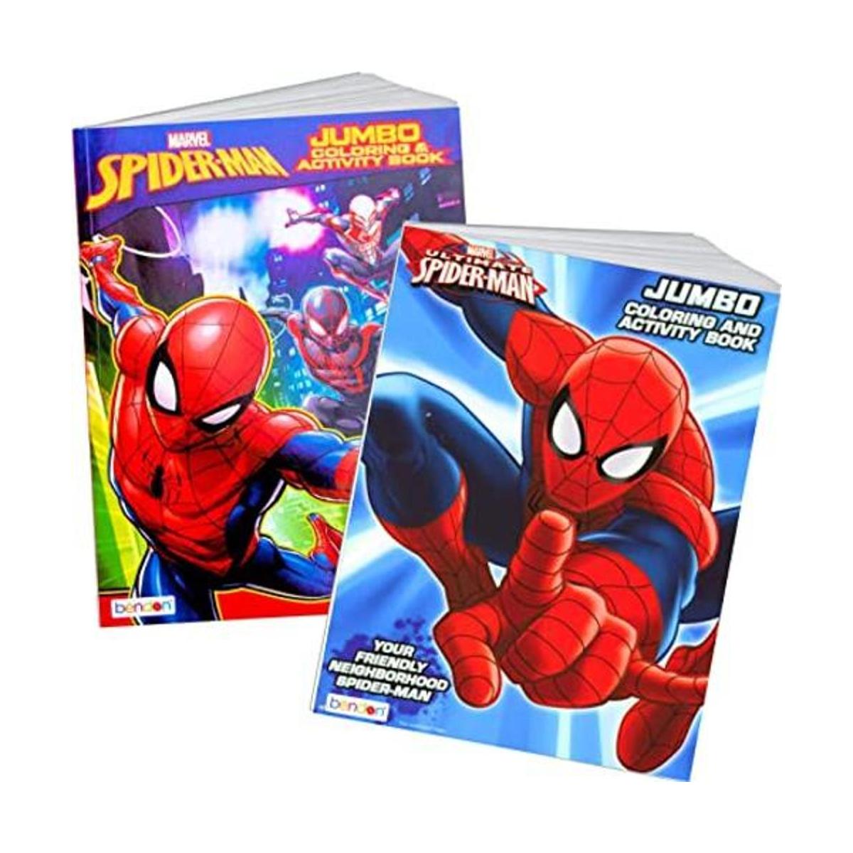 SpiderMan Juego de 2 libros para colorear y actividades