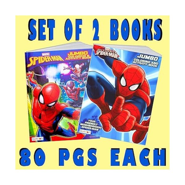 SpiderMan Juego de 2 libros para colorear y actividades_2