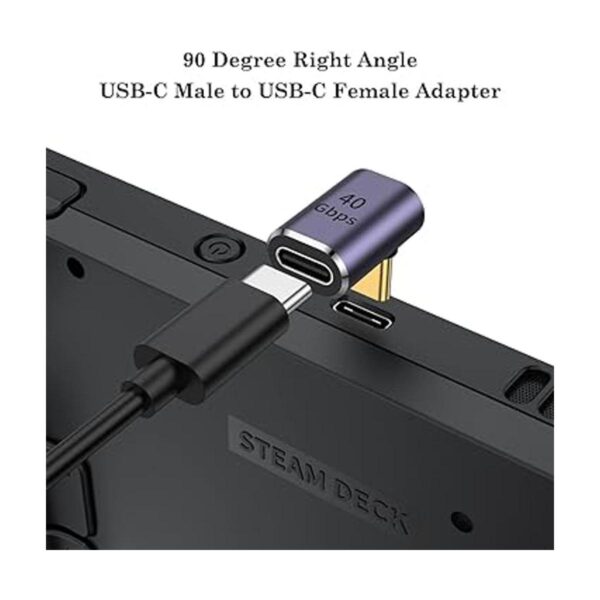 Adaptador USB C de 90 grados paquete de 2 AuviPal USB C_2