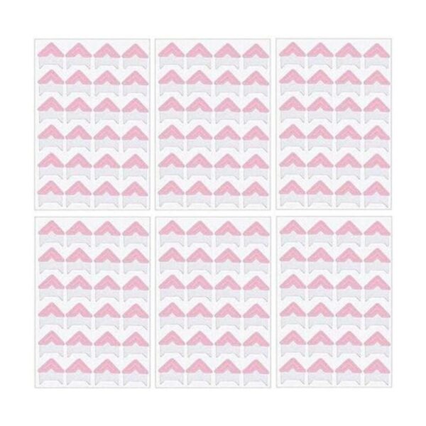 6 hojas 144 piezas papel clásico autoadhesivo para