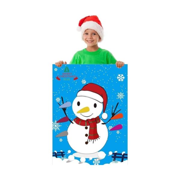 TUPARKA Pin the Nose on the Snowman Christmas Party Games_4