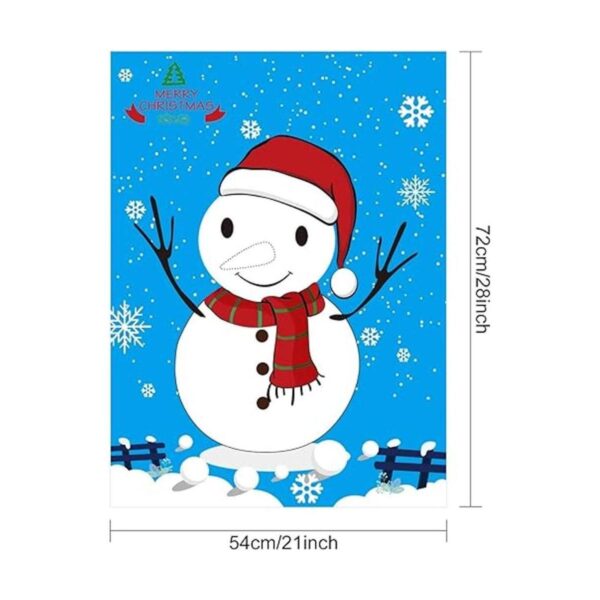 TUPARKA Pin the Nose on the Snowman Christmas Party Games_2