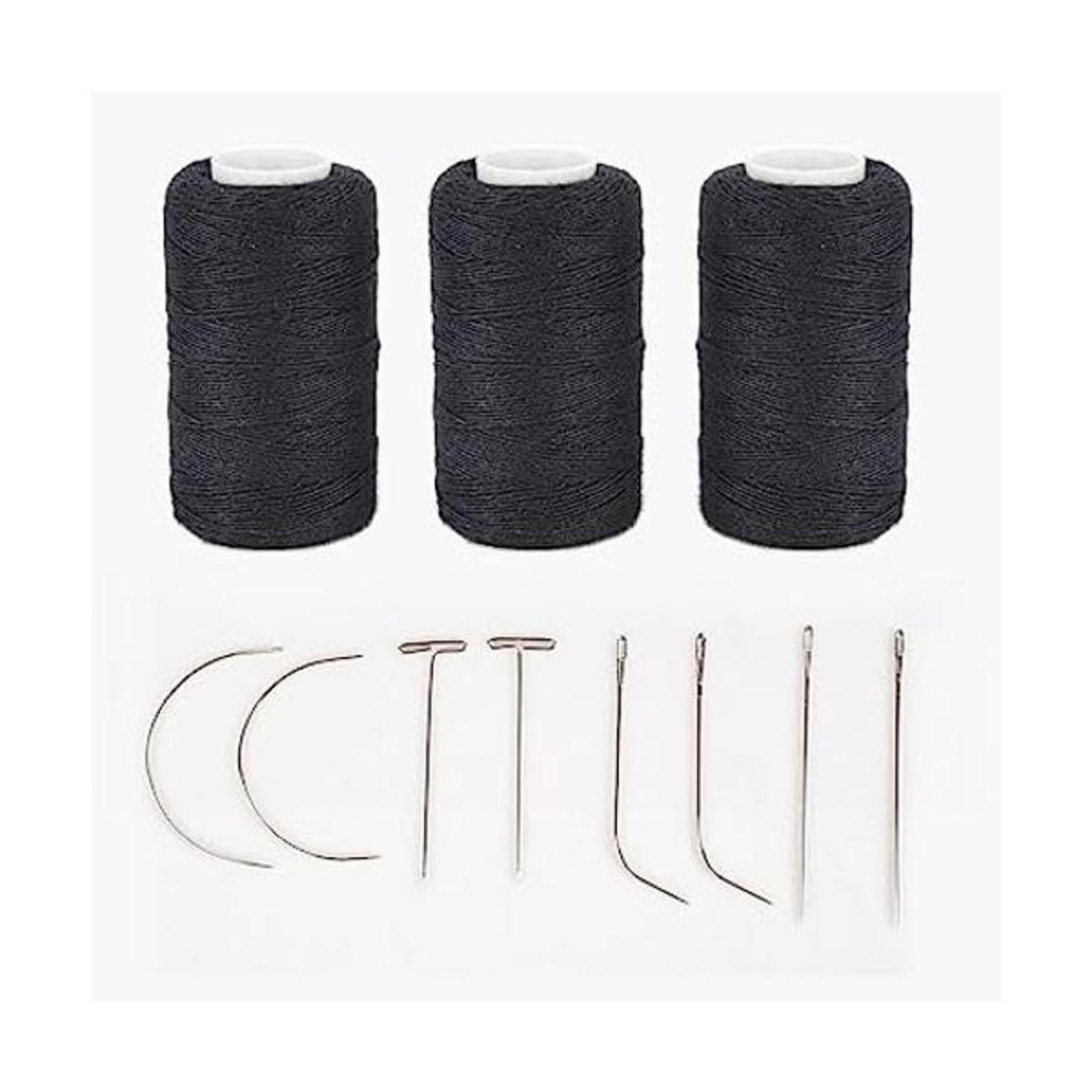 Hilos de tejido de cabello con 8 piezas de agujas en forma