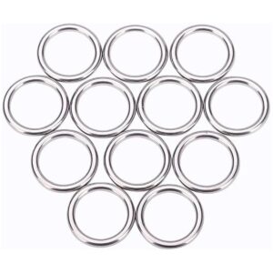 12 anillos tóricos de metal de 1 pulgada de acero_1