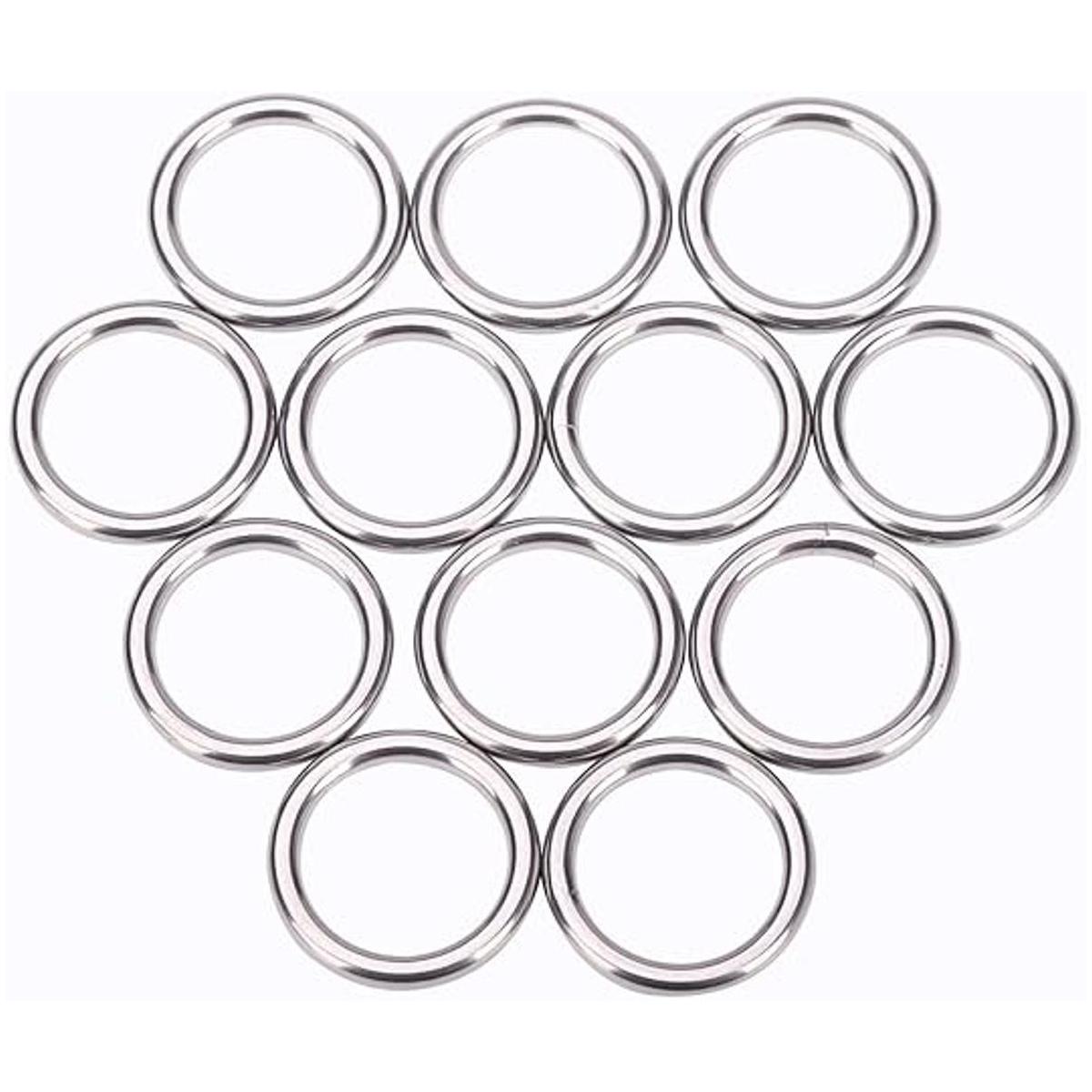 12 anillos tóricos de metal de 1 pulgada de acero
