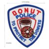 Parche bordado de policía para proteger a los donuts con_2