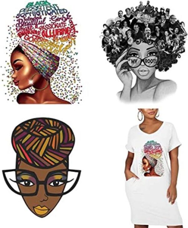 Black Smart Queendom Parches termoadhesivos de belleza