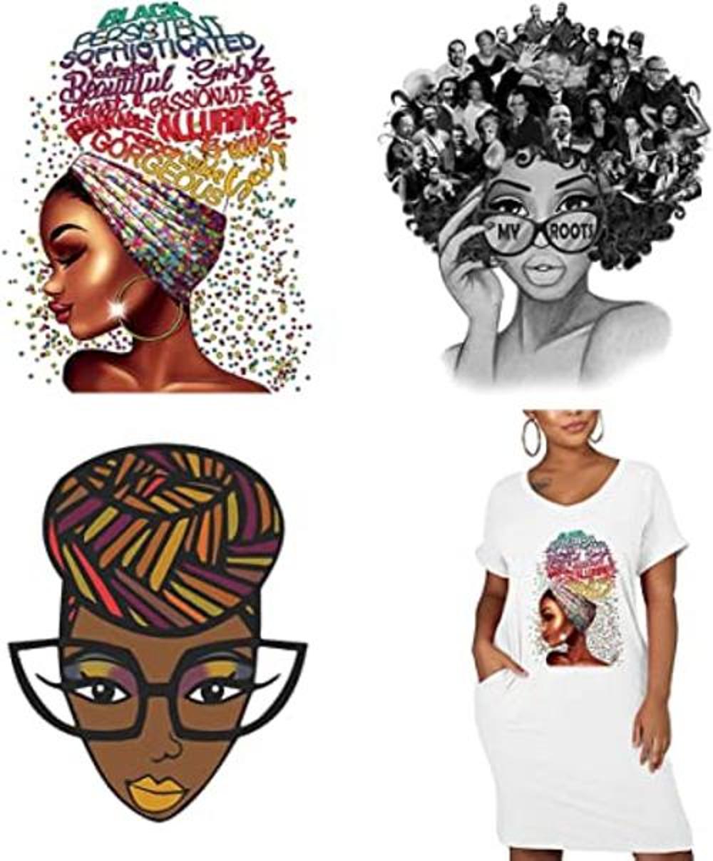 Black Smart Queendom Parches termoadhesivos de belleza
