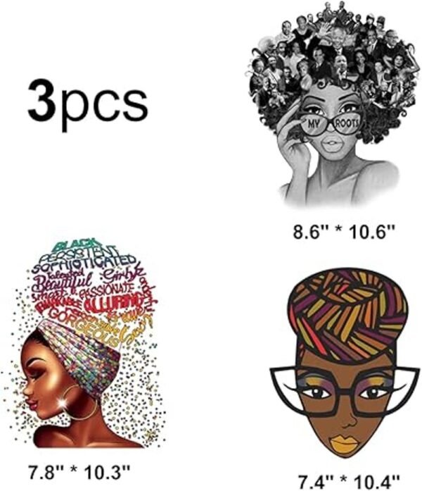 Black Smart Queendom Parches termoadhesivos de belleza