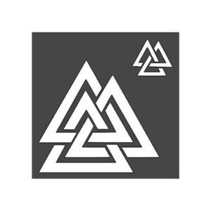 Norse Viking Valknut Plantilla reutilizable resistente_1