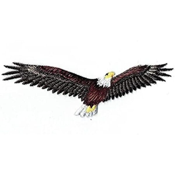 Soaring American Bald Eagle Hierro Sobre bordado Parche_1