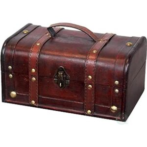 Caja de tesoro decorativa VintiquewiseTM cofre baúl de_1