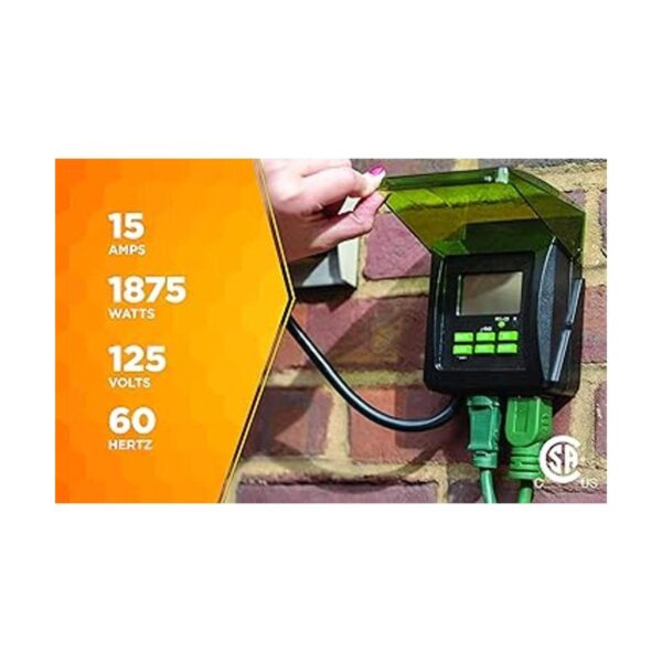 Woods 50015WD temporizador digital de exteriores 7 días_6