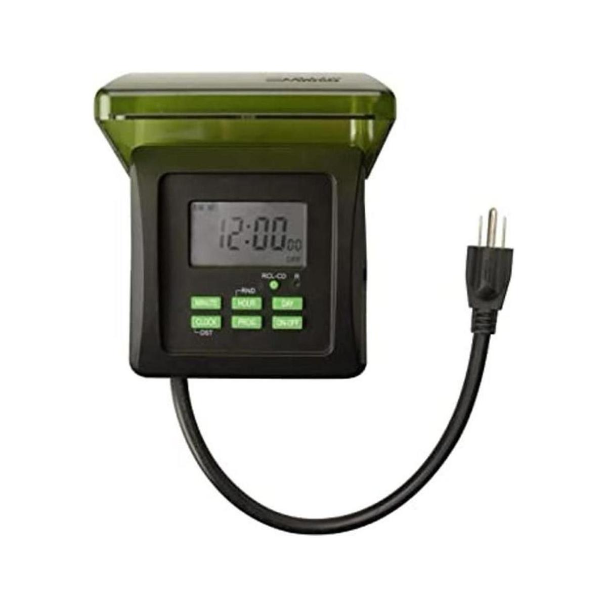 Woods 50015WD temporizador digital de exteriores 7 días